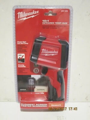 MILWAUKEE 2267-20H 10:1 Infrared Thermometer LCD Display Temperature Gun-NISP FS