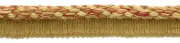 Camel Gold, Beachwood Gold, Dark Rust 3/8" Decorative Lip Cord [By The Yard]