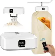 Portable Clothes Dryer, Electric Clothes Dryer 20 min Quick Drying with Timer, 600W Wet Laundry Heated Airer Dryer for Light Clothes Underwear