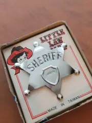 Little Law Man Official Sheriff Souvenir Badge Pin