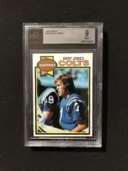 1979 Topps Football BERT JONES #220 BVG/BGS GRADED 9 - MINT