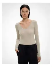 [Witchery] Wide Neck Knit in Moss Grey