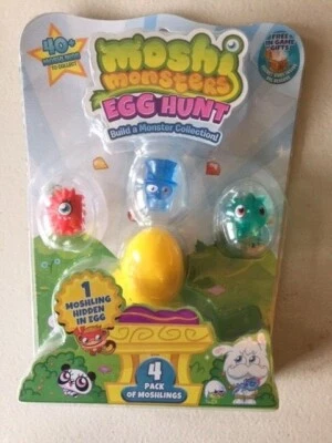 MOSHI MONSTERS EGG HUNT 4-PACK BISTER NEW TOY