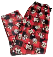 Official Mickey Mouse Goofy Donald Christmas Red Comfy Lounge Pajama Pants!