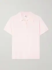 [LESET] LESET - James Merino Wool Polo Shirt - Blush - medium medium Pink