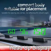 Head Up Display Digital Speedometers GPS HUD Plug And Play Big Font Windshield