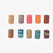 RainbowStitch 10-Color Embroidery Thread Kit - Variegated Polyester for Sewing M