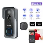 2K Wireless Doorbell WiFi Video Door Bell Intercom Phone Smart Security Camera