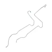 Inline Tube Transmission Cooler Lines 5/16 Tube 390 1961-63 Thunderbird SS 2pc