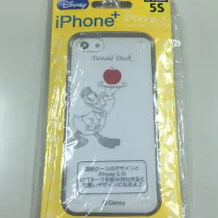 日本 iphone 5/5s 唐老鴨 透明 保護殼 手機殼 硬殼