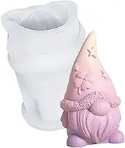 Easter Gnomes Resin Molds, Resin Casting Mould,Gnome 3 D Silicone Molds Dwarf Mold,Easter Scented Candle Molds Easter Silicone Molds for Resin,Candle,Chocolate,Jelly (A)