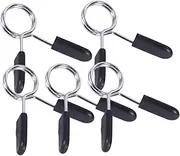 SUPVOX Weight Lifting Barbell Collar Snap Spring Buckle Barbell Spring Clip Clamp for Gym