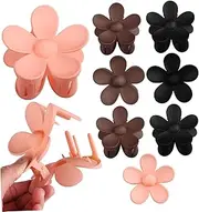 HONMEET 9 Pcs Flower Hairpin Hair Clips Hair Barrettes Claw Clip Abs