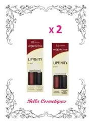 Bulk 2 x Max Factor Lipfinity Lip Colour 110 Passionate “Boxed”