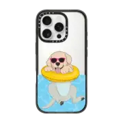 iPhone 16 Pro Impact Case Swimming Yellow Labrador