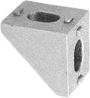 Healeved 10pcs Right Angle Aluminum Bracket Heavy-duty Corner Connector for Extrusion Profiles for Industrial Assembly and Support