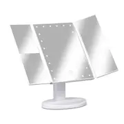 Tri-Fold Make Up Mirror with - 22 LED Lights