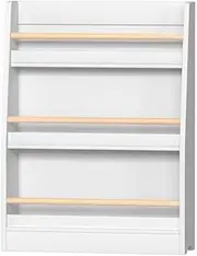 Keezi Kids Bookshelf 3 Tiers Storage Children Bookcase Organiser Display Shelf
