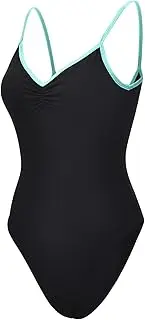 [Dance Elite] Camisole Leotard For Women - Lana - Womens Dance Leotard With High Leg And V-Neck