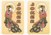 Mah Jongg Jong Mahjong 10 Joker Stickers Geisha - Set #868a ** Free Shipping **