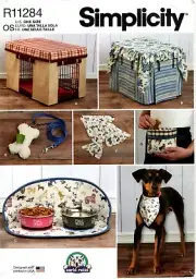 Simplicity R11284 Pet Crate Covers & Accessories Sewing Pattern Uncut