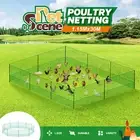 Chicken Fence Poultry Runs Coop Farm Pen Mesh Cage Net Habitat House 1.15x30M