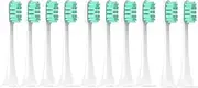 Replacement Brush Heads Compatible For Xiaomi Mijia T300/T500/T700 For Sonic Electric Toothbrushes With Caps Sealed Package Soft Heads(10Green)