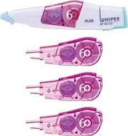 Plus Correction Tape Whiter PT Main Unit 0.2 inch (6 mm) 1 Piece Replacement Tape 6mm 3 pcs Pale Purple