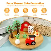 Farm Cake Decorations Cute Farm Cupcake Toppers Farm Cake Topper Farm♚