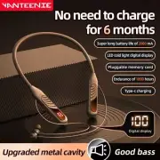 Wireless Bluetooth 5.3 Neckband Headphones Mic Headset Stereo Earbuds Earphone