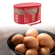 Bamboo Basket with Lid with Handle Bamboo Woven Basket for Bread Snacks Cake
