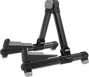 Aroma Aluminum Floor Stand Black AGS8 Adjustable for All Types of Guitars and Basses Foldable to Easily Carry Steady Stand Safe Protection