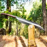 Fierce Hand forged Viking Machete, Machette for Bushcraft & Hunting, 5160 Carbon