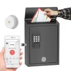 Mailbox with Wi-Fi Bridge, Wall Mount Locking Postbox for House, OTP/App Remo...