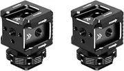 FEICHAO Hot Shoe Mount Adapter 1/4 Screw Hole Triple Holder for Microslr Camera Photography Accessories (2pcs)