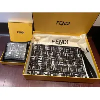 在飛比找蝦皮購物優惠-現貨 正品 FENDI芬迪經典滿板LOGO手拿包 免稅購入 