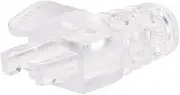 XYWHPGV RJ45 Boots Cover Anti debris Protector for Network Cable CAT5 CAT5e 6.5mm Hole Dia Transparent Plastic 50Pcs(29ef5 ae960 6caad 9da7b 1db2d 169dc