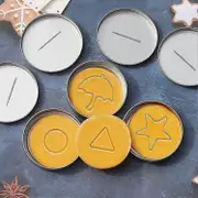Jtgg 24 Pcs Squid Cookie Cutter Game Set, With Tin Box & Needle