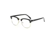 Blue Light Blocking Myopia Glasses Semi-Rimless Lens Eyewear Frame - 2