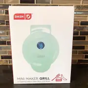 Dash Mini Maker Portable Grill Machine + Panini Press Gourmet Burgers Sandwich +