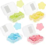 10 Pack Disposable Soap Sheets Compact Travel Hand Soap Sheets Soap Paper for Outdoors Camping Hiking Bbq Random