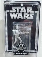 Star Wars Clone Trooper 2003 Silver Anniversary Edition Action Figure ~ Misp