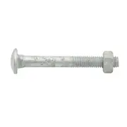 Zenith M6 x 50mm Hot Dipped Galvanised Cup Head Bolt And Nut