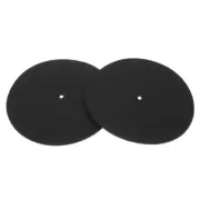 2 Pcs Turntable Cork Mat Vinyl Record Platter Turntable Slipmat