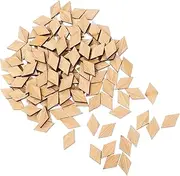 ibasenice 144pcs Doll House Assembled Floor Tiny House Miniature Doll House Miniature Floor Miniature Floorboard for Crafts Simulated Mini Flooring Mini Floor for Crafts Bamboo