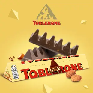 【TOBLERONE】瑞士三角巧克力100克 (牛奶巧克力/葡萄堅果/脆杏仁/黑巧克力/白巧克力 口味任選)｜官方直營