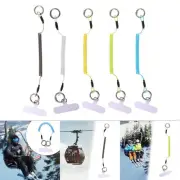 Phone Lanyard Tether with Carabiner Clip Elastic for Most Smartphones Universal