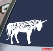 UNICORN Vinyl Decal Sticker Car Truck Van Rear Window Bumper Wall Fantasy Horse