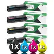 Genuine 4 Pack Lexmark MC3326 / C3224 STD Toner Set C3230C0-C3230K0