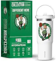 Hydrapeak x NBA Officially Licensed Nomad 32 Oz Stainless Steel Tumbler with Handle and Straw Lid In A Gift Box (Boston Celtics)